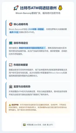 比特币ATM将进驻德州