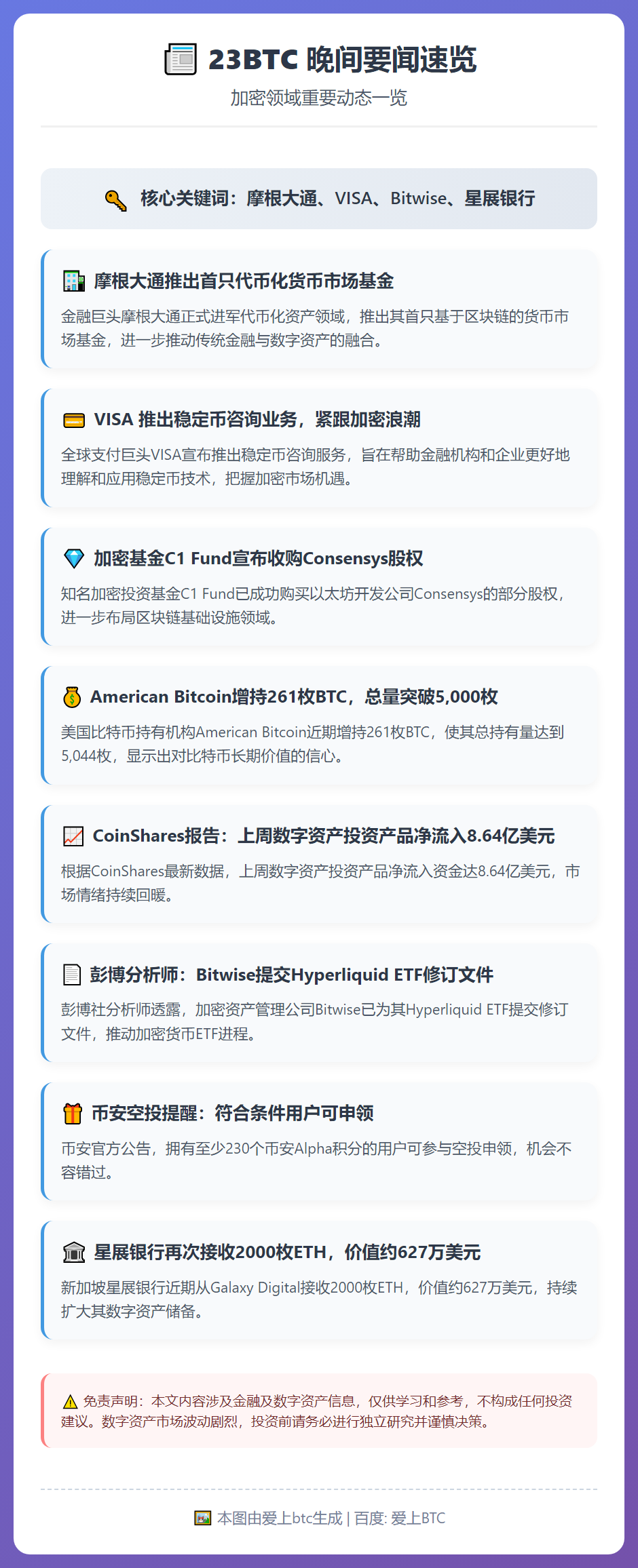 23btc晚报 | 12月15日晚间要闻速览