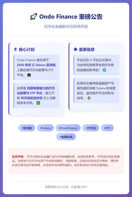Ondo Finance 2026年初上线Solana链上股