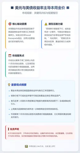 美元与美债收益率主导本周金价