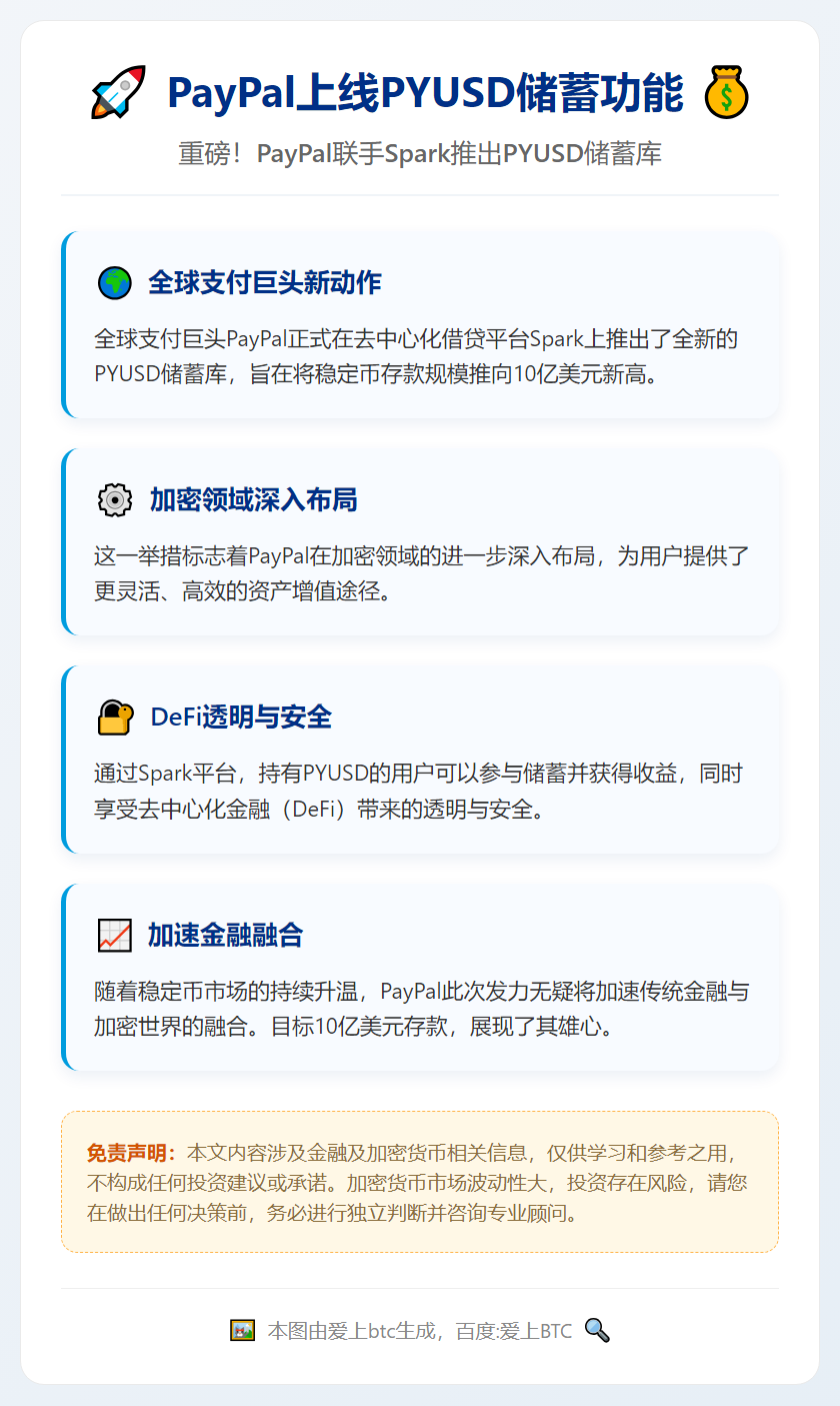 PayPal上线PYUSD储蓄功能
