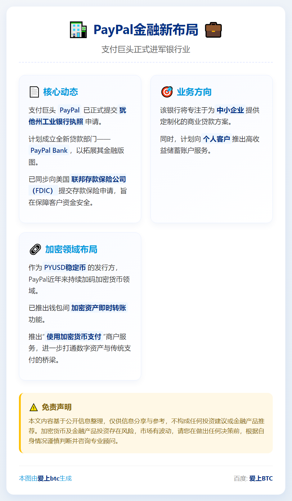 PayPal申办犹他州银行执照 拟设PayPal Bank