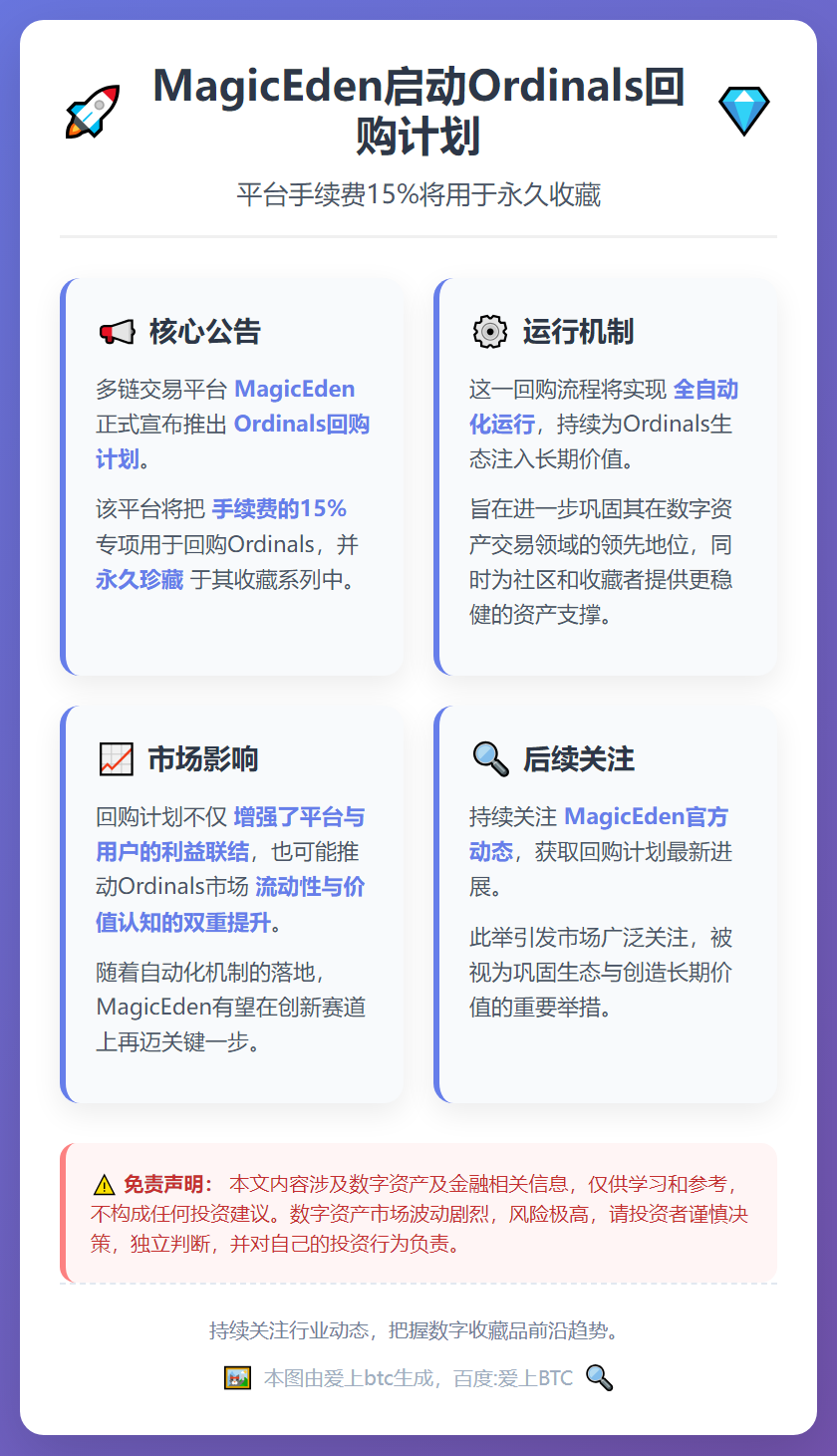 MagicEden启动Ordinals回购计划