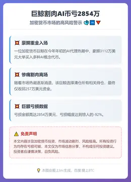巨鲸割肉AI币亏2854万