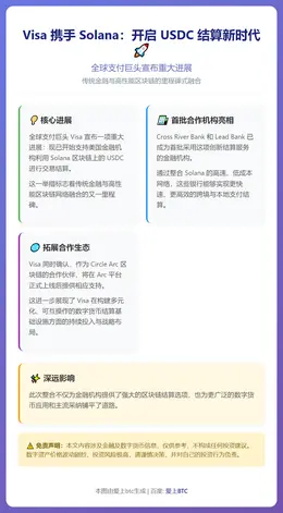 Visa支持Solana USDC结算交易