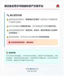港证监会警示可疑虚拟资产交易平台