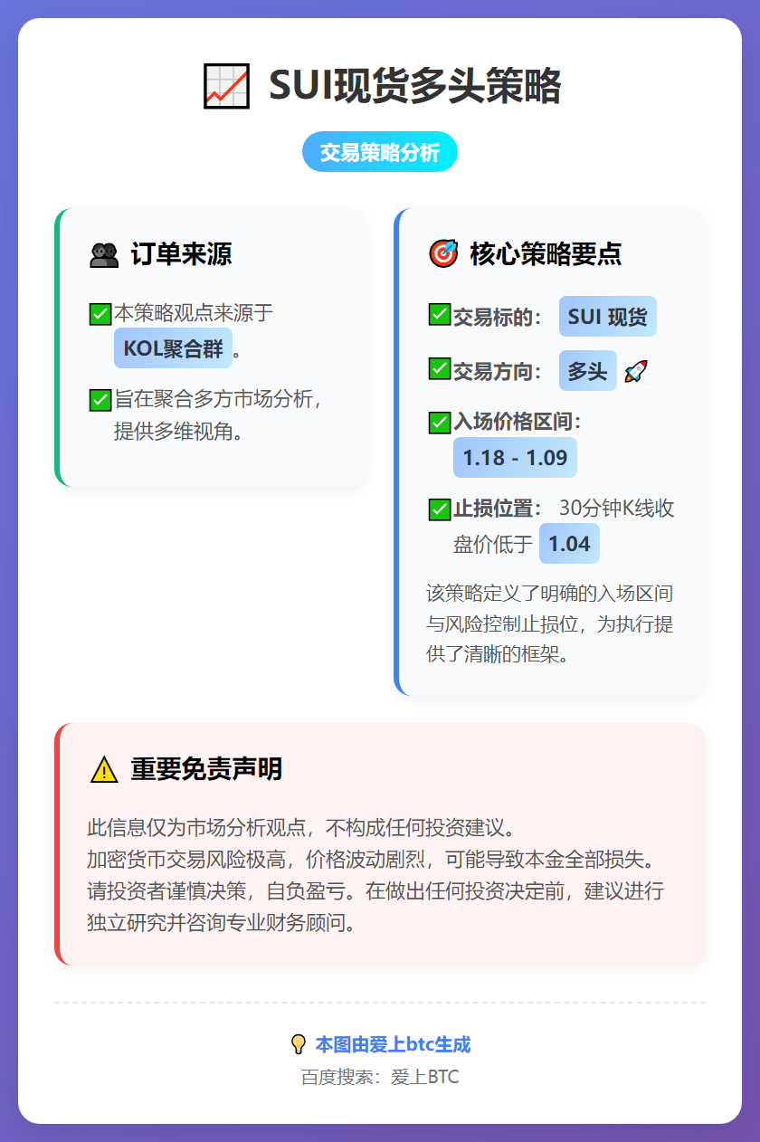 SUI现货多头策略