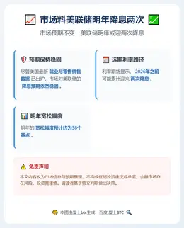 市场料美联储明年降息两次