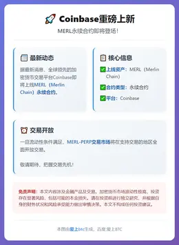 Coinbase上线MERL永续合约