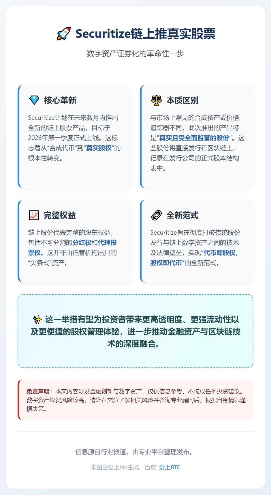 Securitize链上推真实股票
