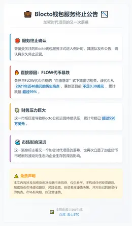 Blocto钱包12月18日停服