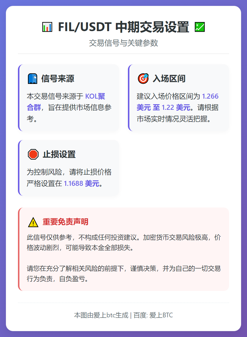 FIL/USDT 中期交易设置