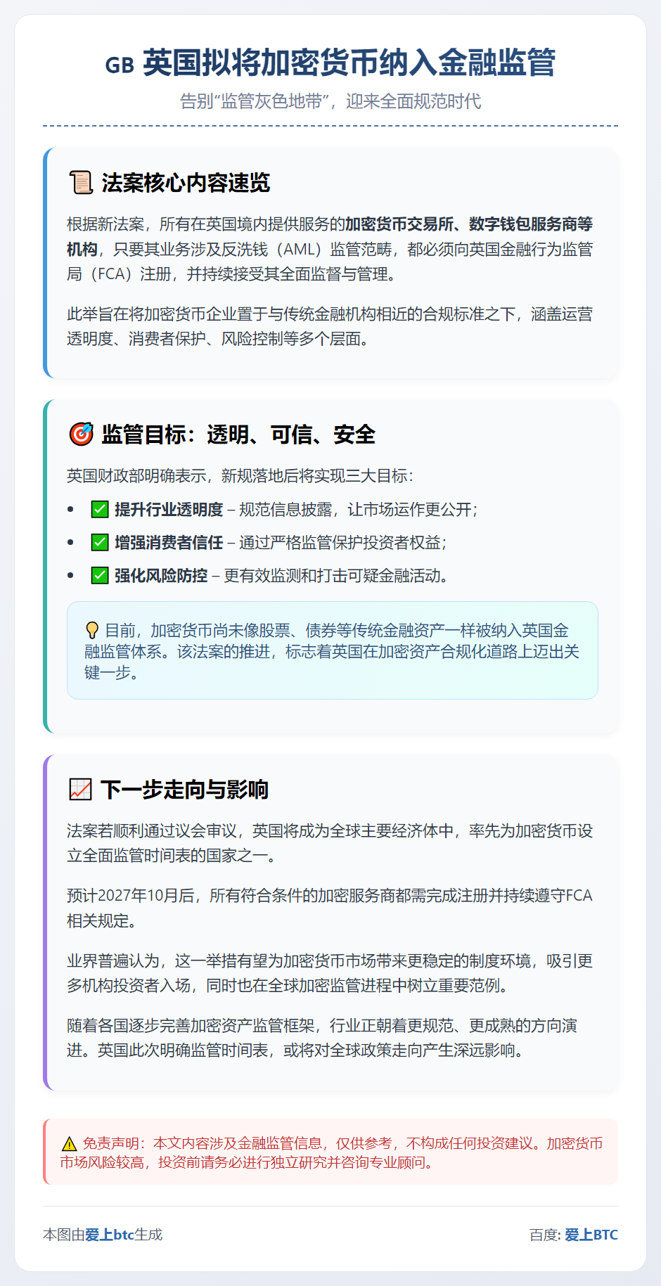 英国拟2027年将加密货币纳入金融监管