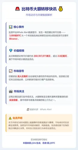 3000枚BTC转入币安