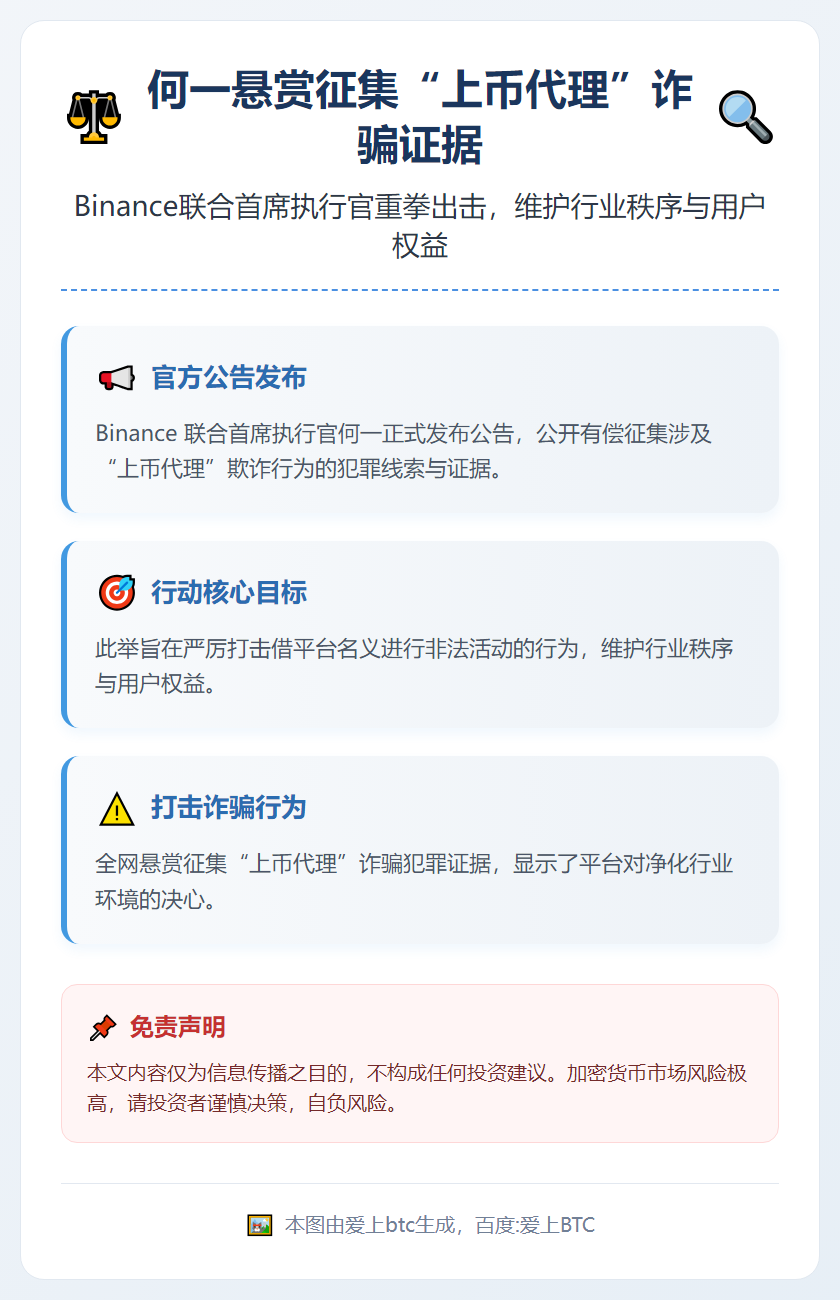 何一悬赏征集“上币代理”诈骗证据