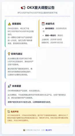 OKX下线BTC、ETH交割合约