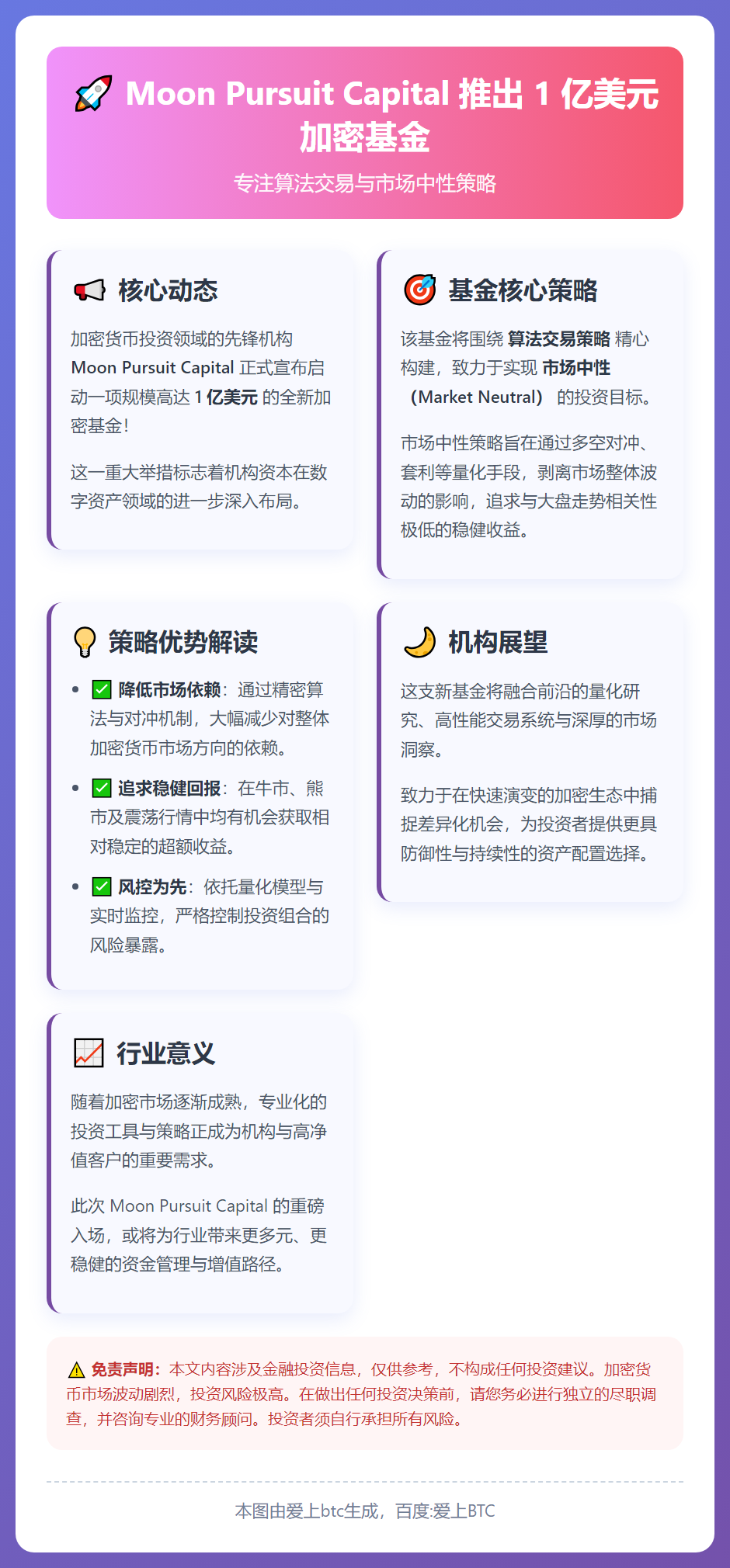 Moon Pursuit Capital 推出 1 亿美元加