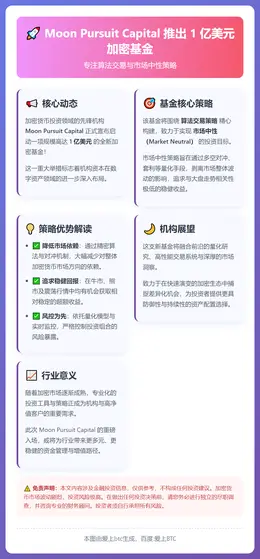 Moon Pursuit Capital 推出 1 亿美元加