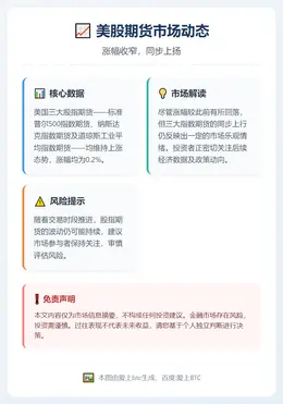 美股期货涨幅收窄
