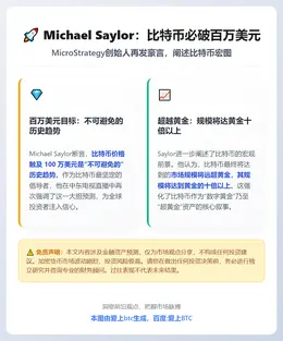 Michael Saylor：比特币必破百万美元