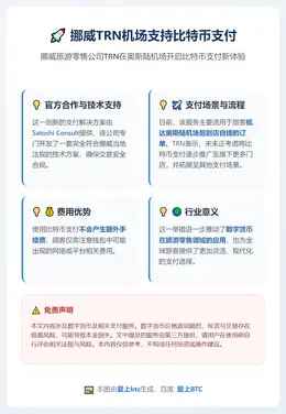 挪威TRN机场支持比特币支付