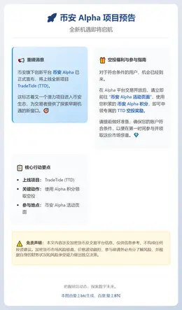 币安Alpha 12月20日上线TTD