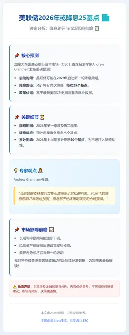 美联储2026年或降息25基点