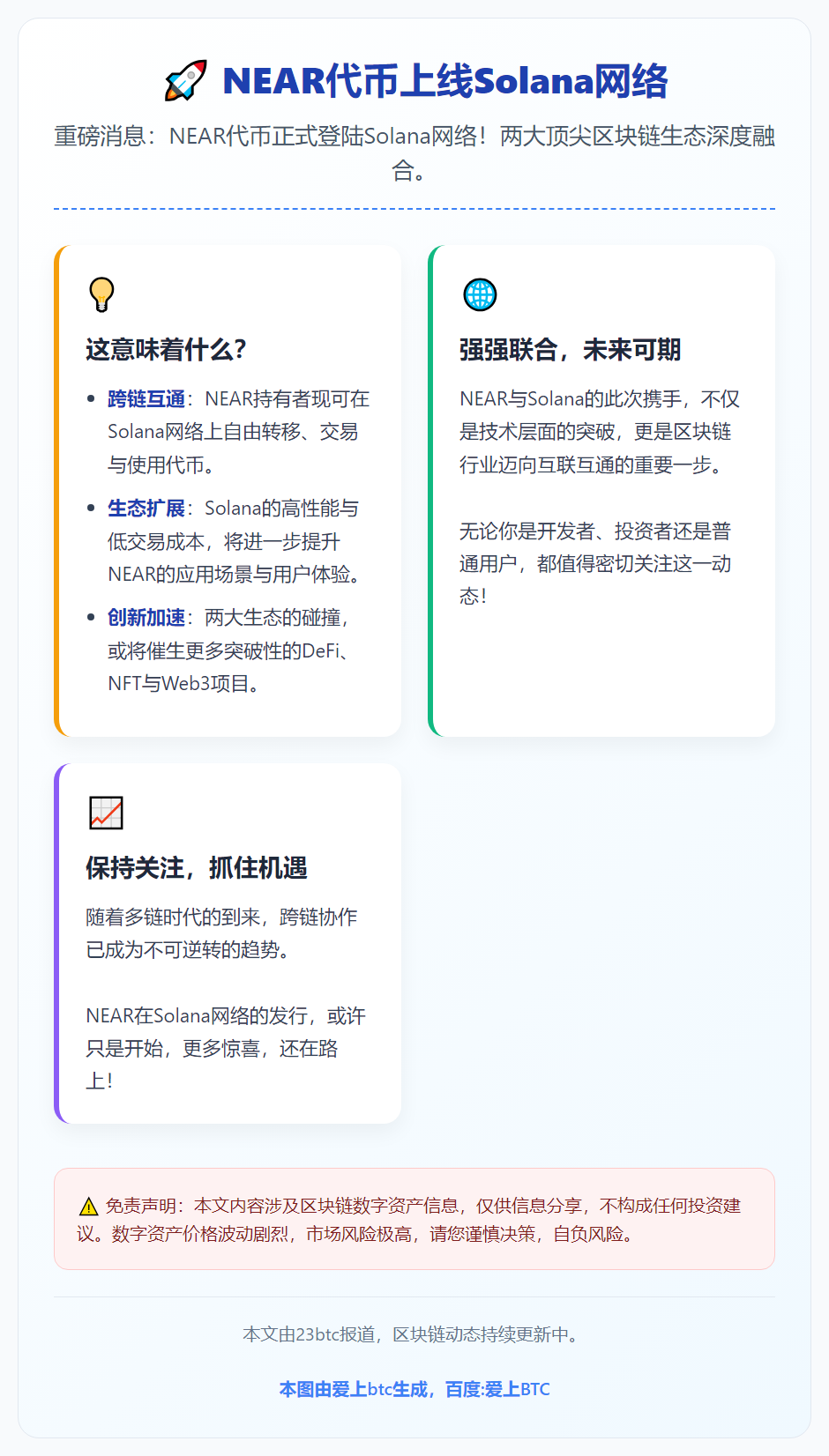 NEAR代币上线Solana网络