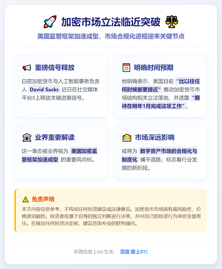 加密市场立法临近突破