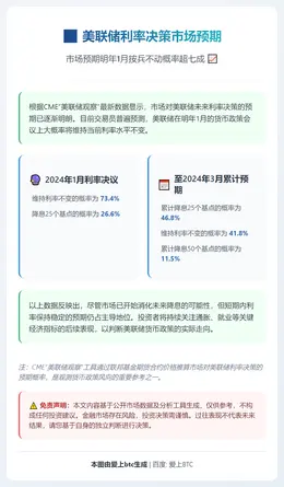 美联储1月利率不变概率73.4%