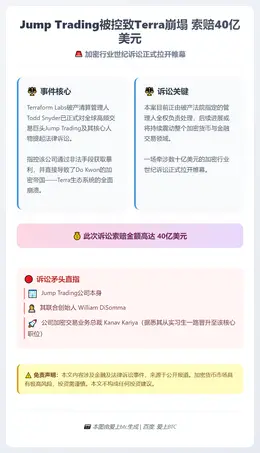 Jump Trading被控致Terra崩塌 索赔40亿美元