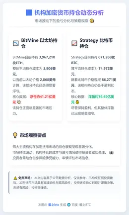 BitMine以太坊储备浮亏41亿，策略浮盈缩至76亿