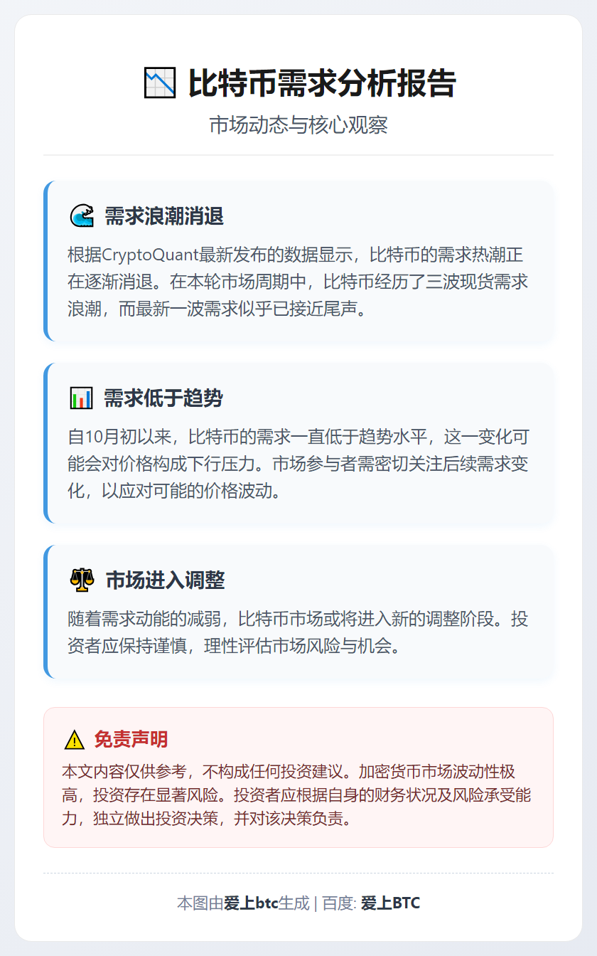 比特币需求降温或致价格下行