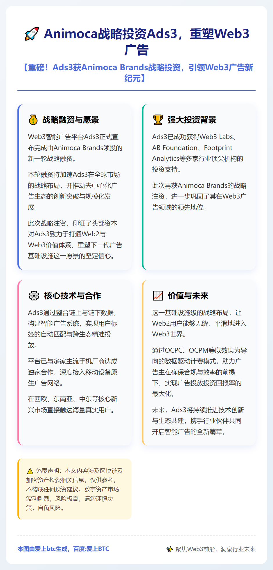 Animoca战略投资Ads3，重塑Web3广告