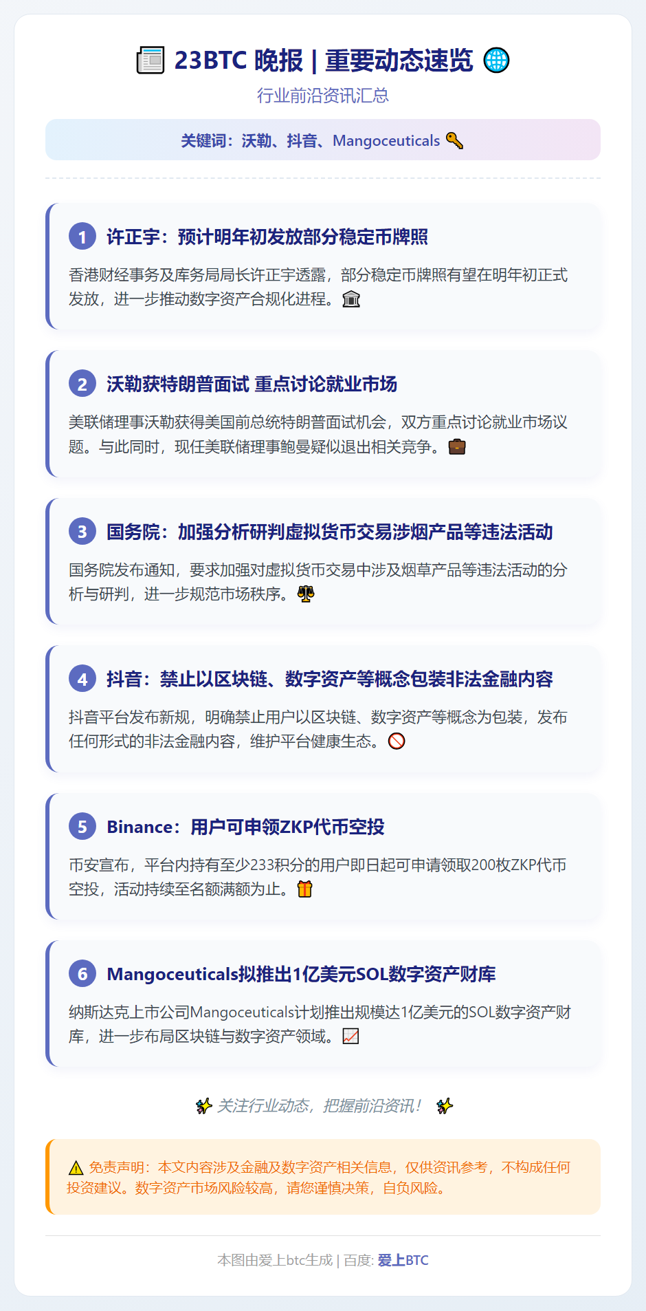23btc晚报 | 12月19日重要动态速览