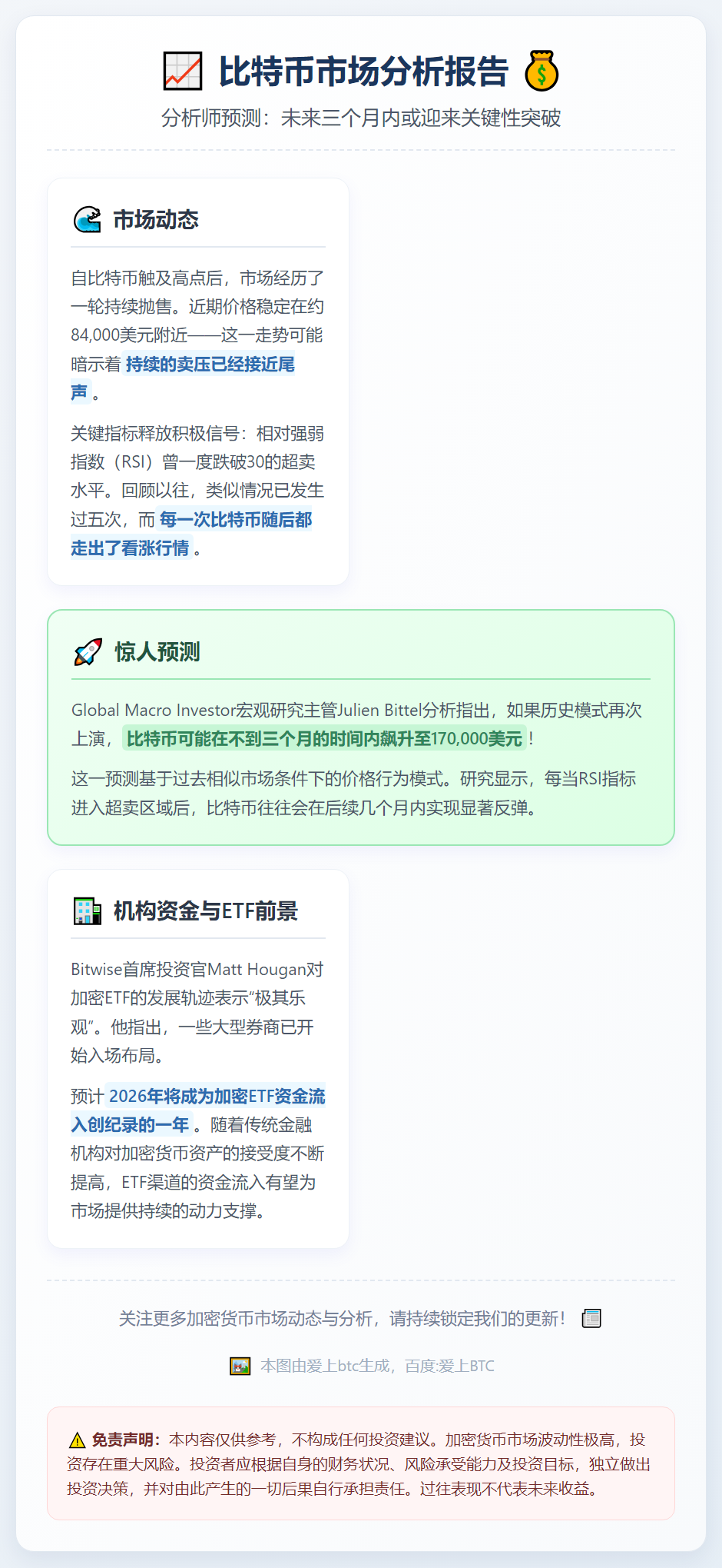 分析师：比特币或三月内冲17万