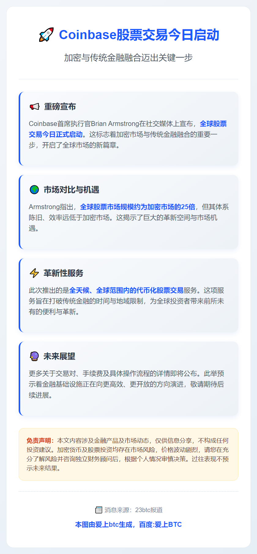 Coinbase股票交易今日启动