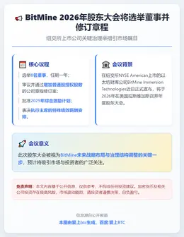 BitMine 2026年股东大会将选举董事并修订章程
