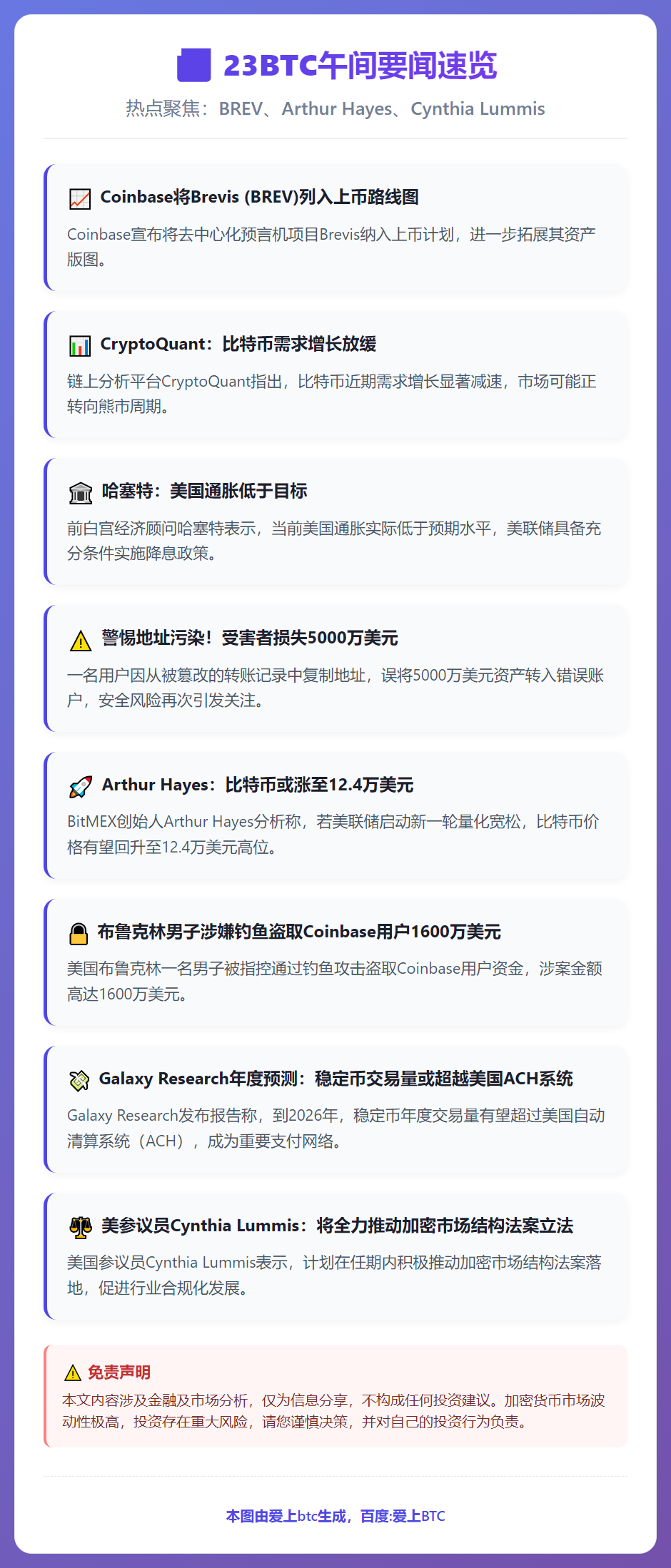 23btc午报 | 12月20日午间要闻速览