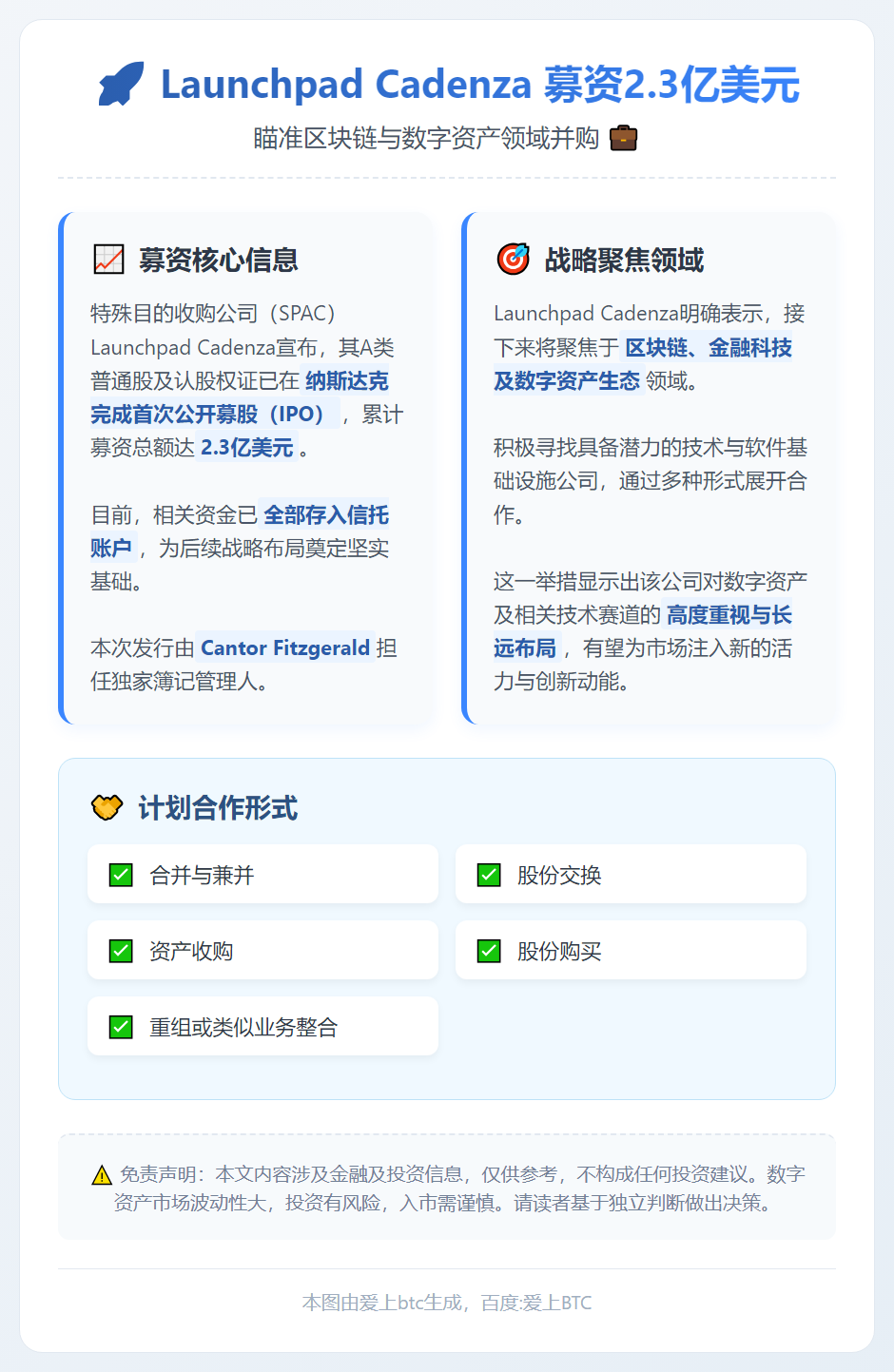 Launchpad Cadenza募资2.3亿美元，瞄准数字