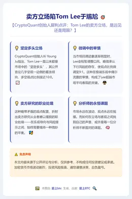 卖方立场陷Tom Lee于尴尬