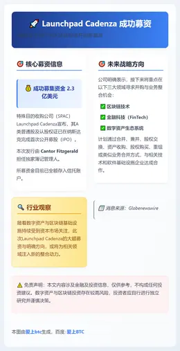 Launchpad Cadenza募资2.3亿美元，瞄准数字