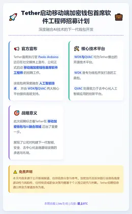 Tether招聘移动钱包首席软件工程师