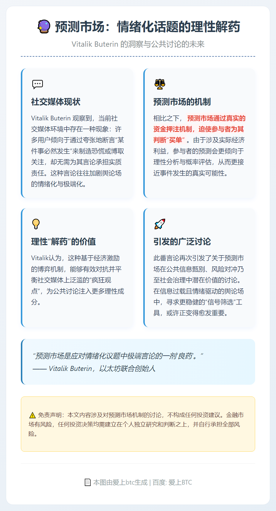 预测市场：情绪化话题的理性解药