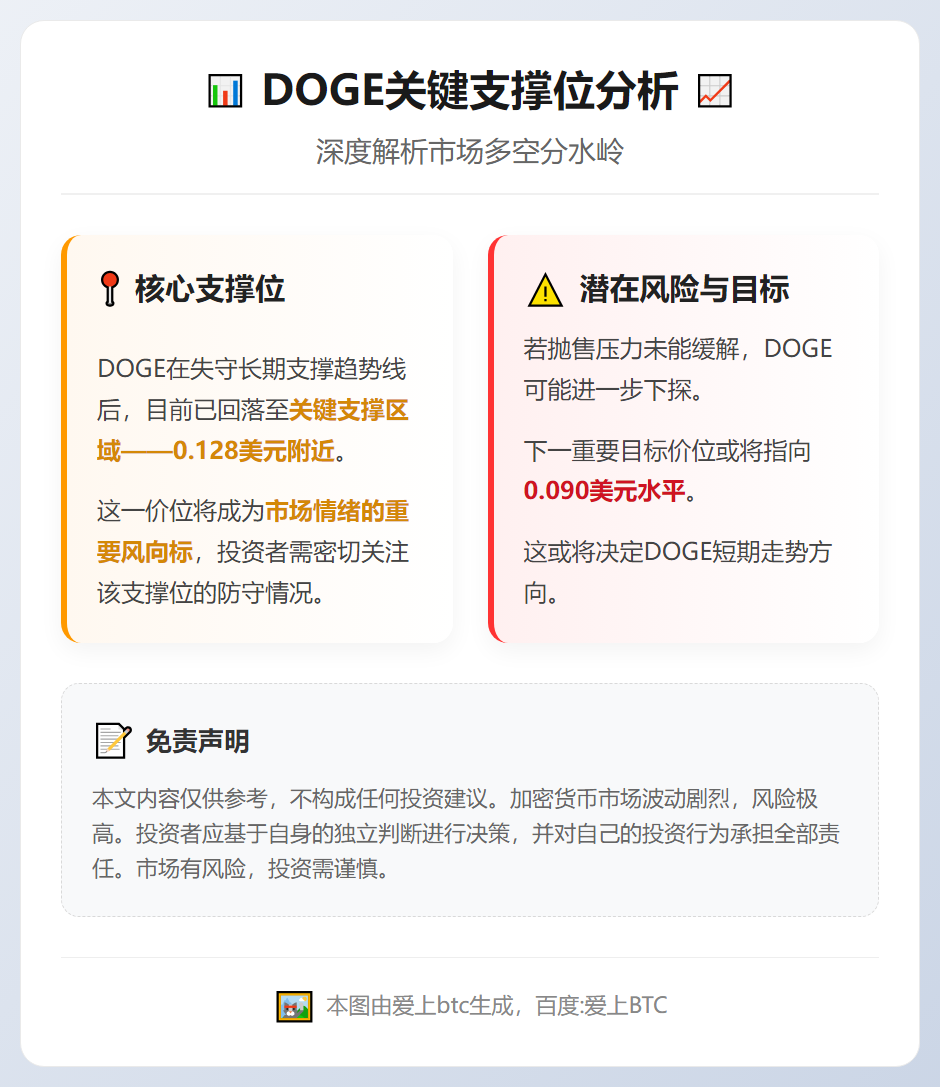 DOGE坚守0.128美元关键支撑位