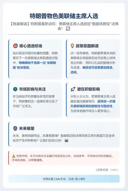 特朗普物色美联储主席人选