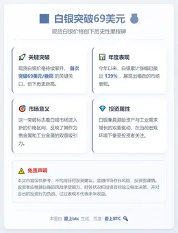 白银突破69美元
