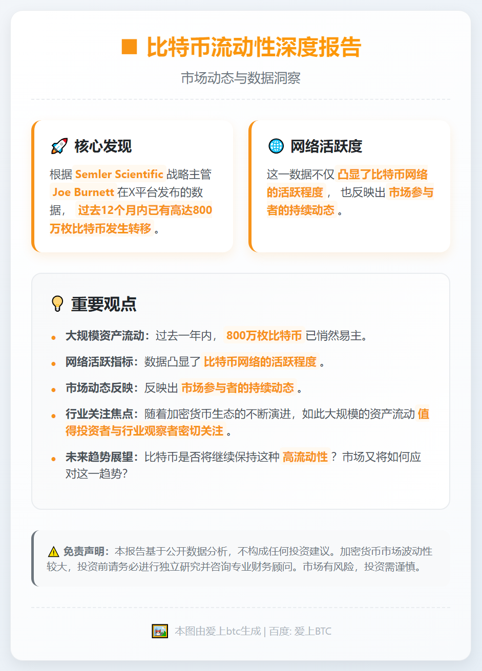 一年内800万枚比特币易主