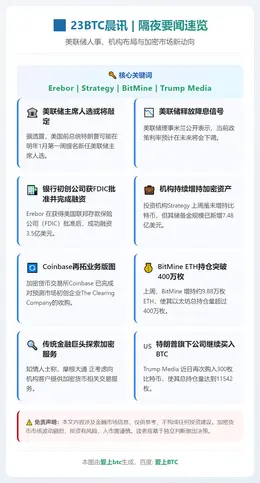 23btc晨讯 | 12月23日隔夜要闻速览