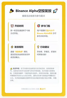 Binance今日21时发放Alpha空投